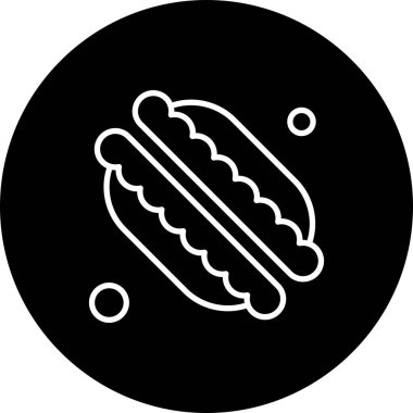 Grafik tasarım ikonu vektörü, fırın gıda konsepti 