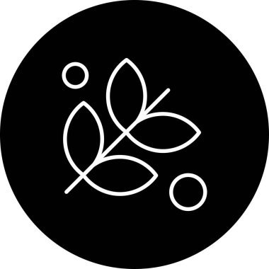 Çiçek simgesinin vektör illüstrasyonu