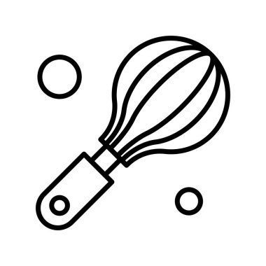 Grafik tasarım ikonu vektörü, fırın gıda konsepti 