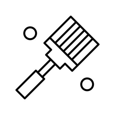 Vektör spatula simgesi, vektör, illüstrasyon, fırın konsepti