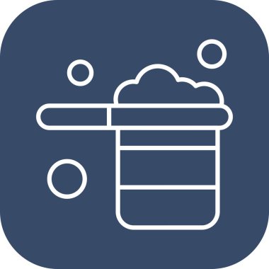 Vektör pan simgesi, vektör, illüstrasyon, fırın kavramı