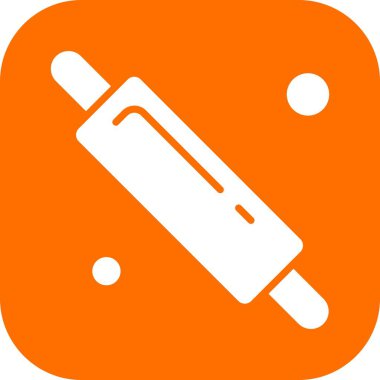 Vektör merdane web simgesi, fırın konsepti