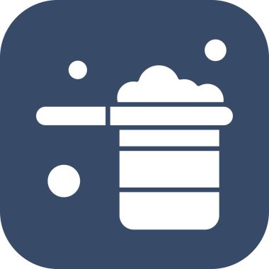 Vektör pan simgesi, vektör, illüstrasyon, fırın kavramı