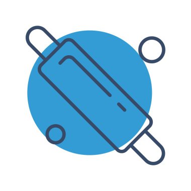 Vektör merdane web simgesi, fırın konsepti