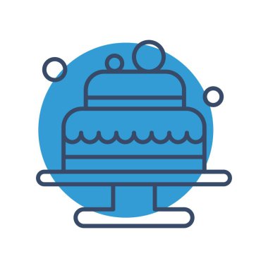 Pasta Simgesinin Vektör illüstrasyonu