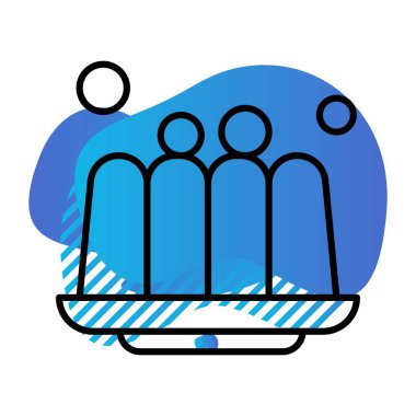 Pasta Simgesinin Vektör illüstrasyonu