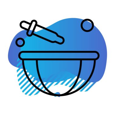 Grafik tasarım ikonu vektörü, fırın gıda konsepti 