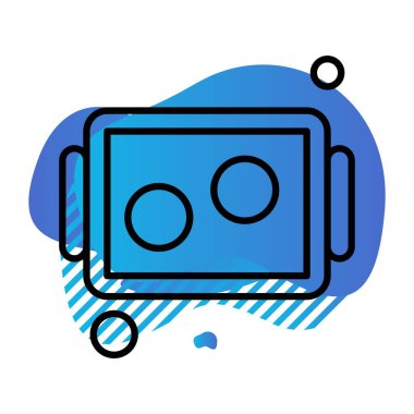 Grafik tasarım ikonu vektörü, fırın gıda konsepti 