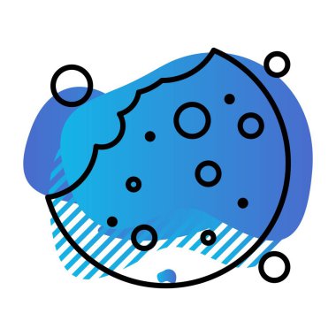 Grafik tasarım ikonu vektörü, fırın gıda konsepti 