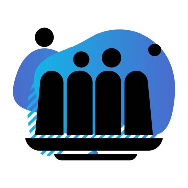 Pasta Simgesinin Vektör illüstrasyonu