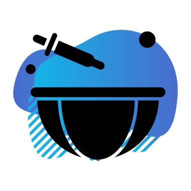 Grafik tasarım ikonu vektörü, fırın gıda konsepti 