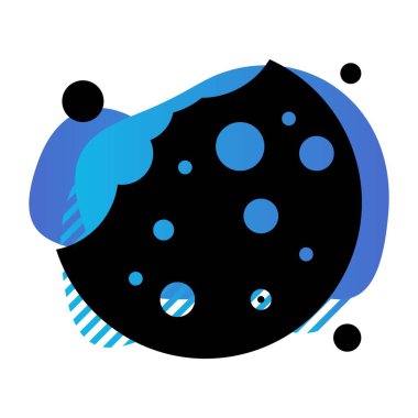 Grafik tasarım ikonu vektörü, fırın gıda konsepti 