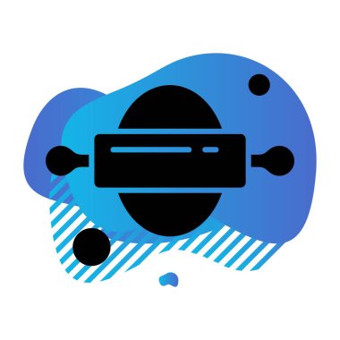 Vektör merdane web simgesi, fırın konsepti