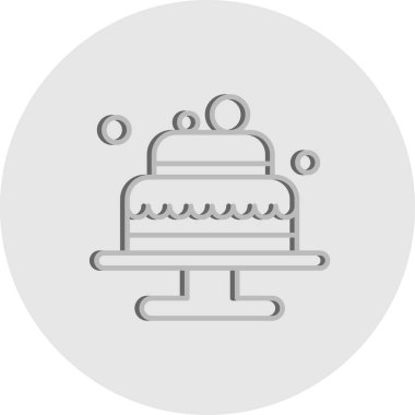 Pasta Simgesinin Vektör illüstrasyonu