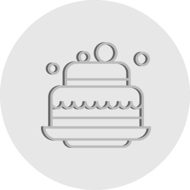 Vektör pankek simgesi, vektör, illüstrasyon, fırın konsepti