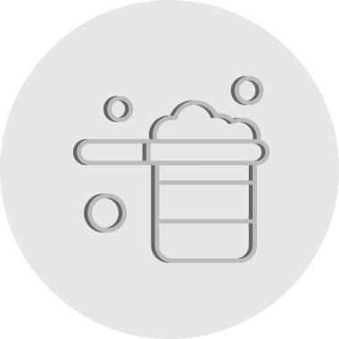 Vektör pan simgesi, vektör, illüstrasyon, fırın kavramı