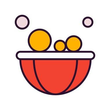 Vektör kasesi simgesi, vektör, illüstrasyon, fırın konsepti