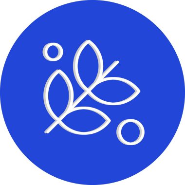 Çiçek simgesinin vektör illüstrasyonu