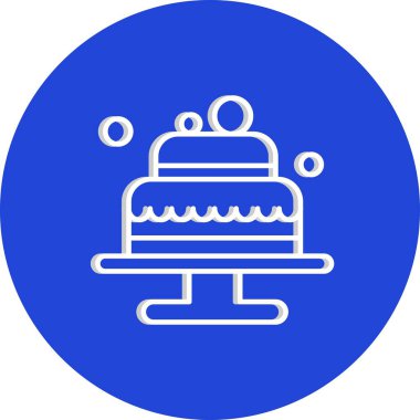 Pasta Simgesinin Vektör illüstrasyonu