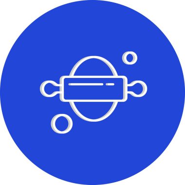 Vektör merdane web simgesi, fırın konsepti