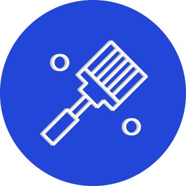 Spatula Simgesinin Vektör illüstrasyonu