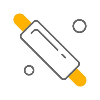 Vektör merdane web simgesi, fırın konsepti