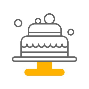 Pasta Simgesinin Vektör illüstrasyonu