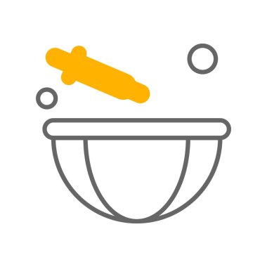 Vektör Döven simgesi, vektör, illüstrasyon, fırın konsepti