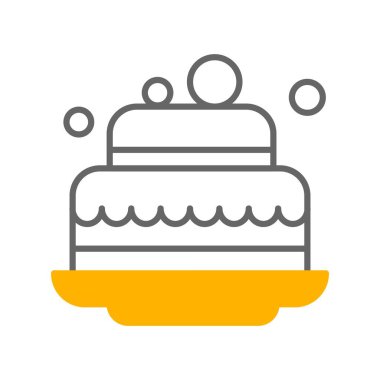 Vektör pankek simgesi, vektör, illüstrasyon, fırın konsepti