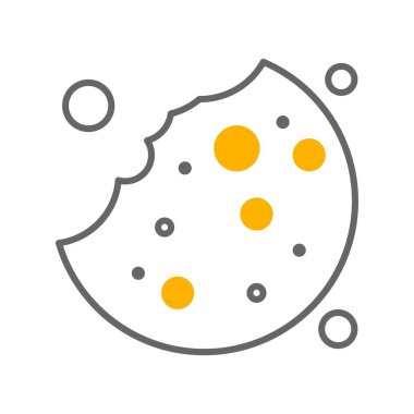  Vektör Bisküvi simgesi, vektör, illüstrasyon, fırın konsepti