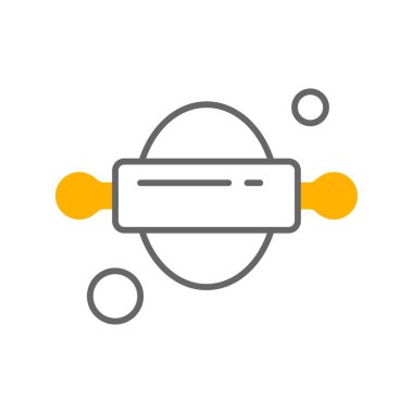 Vektör merdane web simgesi, fırın konsepti