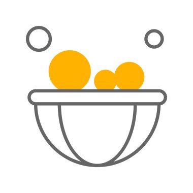 Vektör kasesi simgesi, vektör, illüstrasyon, fırın konsepti