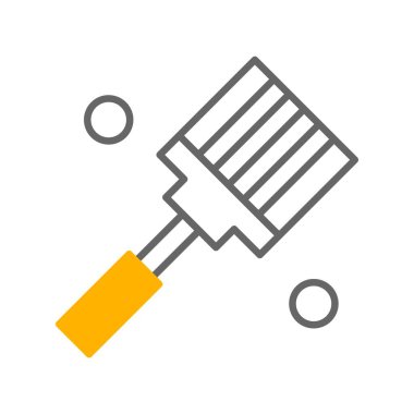 Spatula Simgesinin Vektör illüstrasyonu