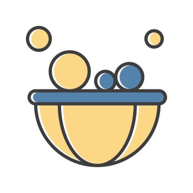 Vektör kasesi simgesi, vektör, illüstrasyon, fırın konsepti