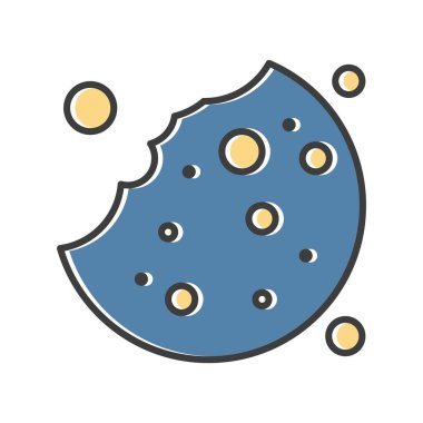  Vektör Bisküvi simgesi, vektör, illüstrasyon, fırın konsepti