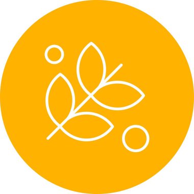 Çiçek simgesinin vektör illüstrasyonu