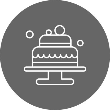 Pasta Simgesinin Vektör illüstrasyonu