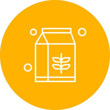 Vektör Milkpak simgesi, vektör, illüstrasyon, fırın konsepti