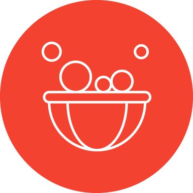 Vektör kasesi simgesi, vektör, illüstrasyon, fırın konsepti