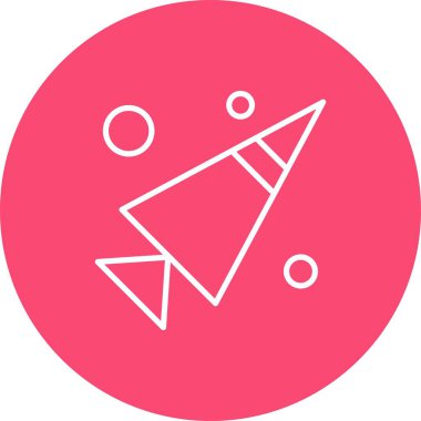 Vektör koni simgesi, vektör, illüstrasyon, fırın konsepti