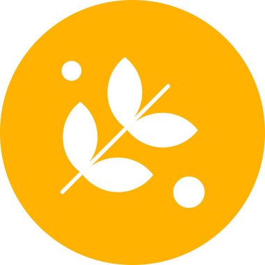 Çiçek simgesinin vektör illüstrasyonu