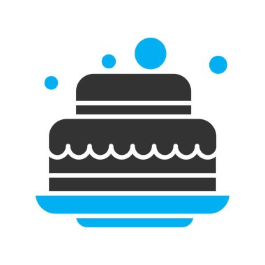 Vektör pankek simgesi, vektör, illüstrasyon, fırın konsepti