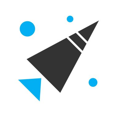 Vektör koni simgesi, vektör, illüstrasyon, fırın konsepti