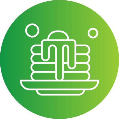 Pasta Simgesinin Vektör illüstrasyonu