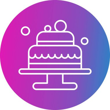 Pasta Simgesinin Vektör illüstrasyonu