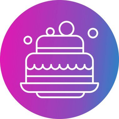 Vektör pankek simgesi, vektör, illüstrasyon, fırın konsepti