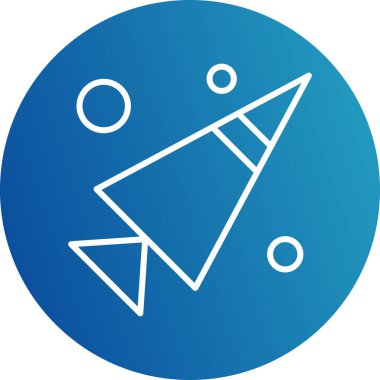 Vektör koni simgesi, vektör, illüstrasyon, fırın konsepti