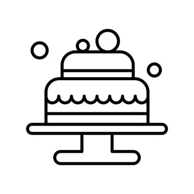 Pasta Simgesinin Vektör illüstrasyonu