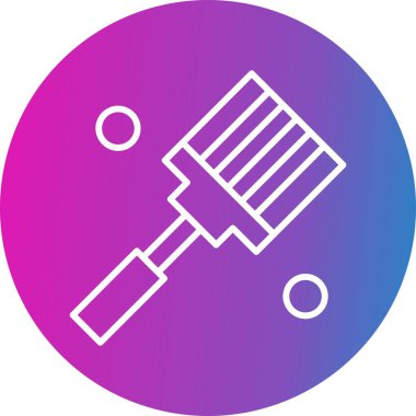 Vektör spatula simgesi, vektör, illüstrasyon, fırın konsepti