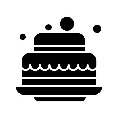 Vektör pankek simgesi, vektör, illüstrasyon, fırın konsepti